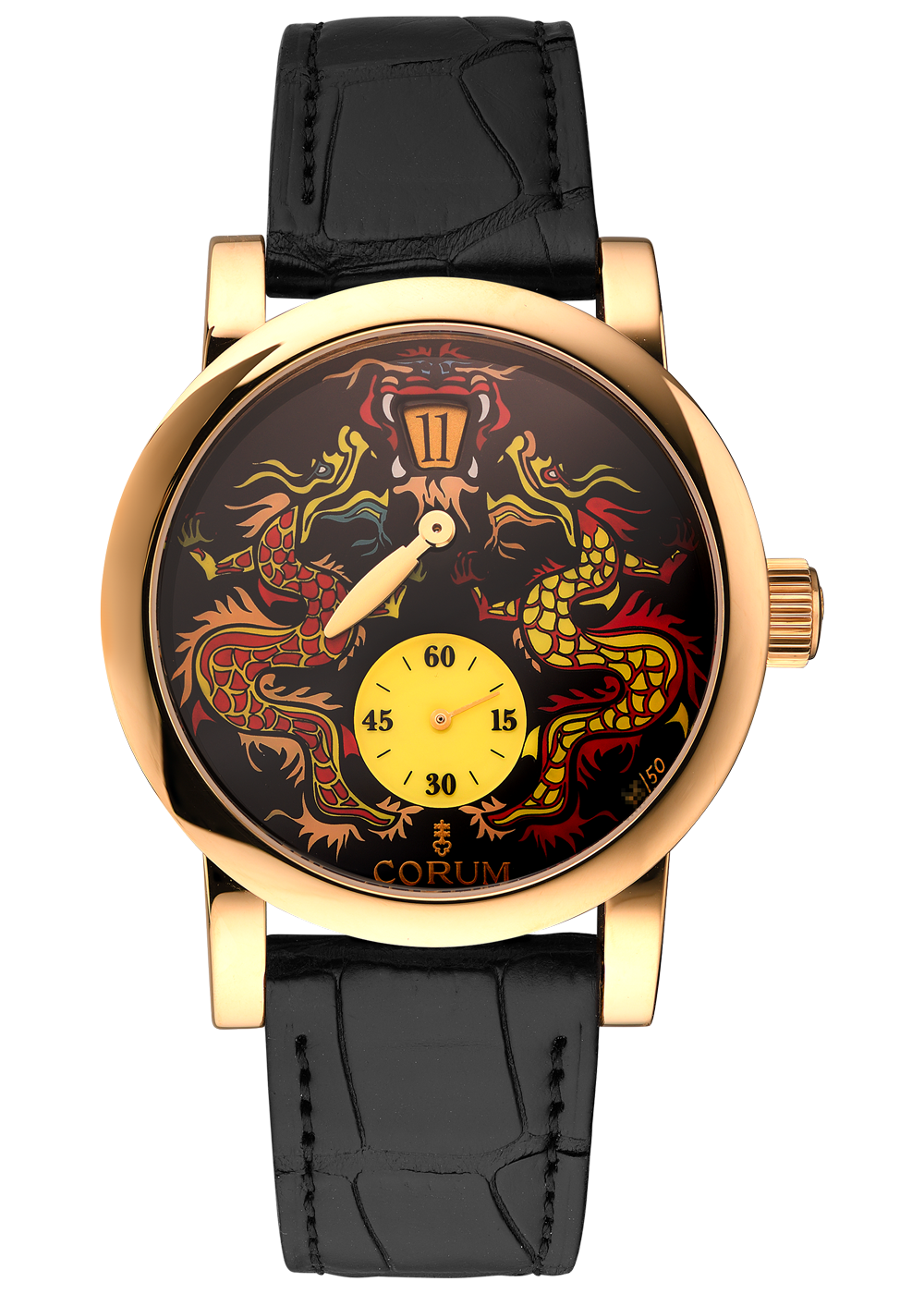 Corum Enamel Chinese Dragon Jump Hour 154.201.56 37099