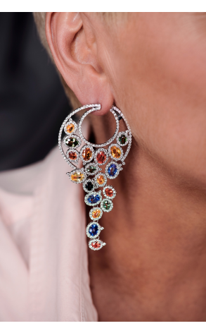 Серьги Jacob & Co Cascata Collection Diamond Earrings 91432681 (36163) №3