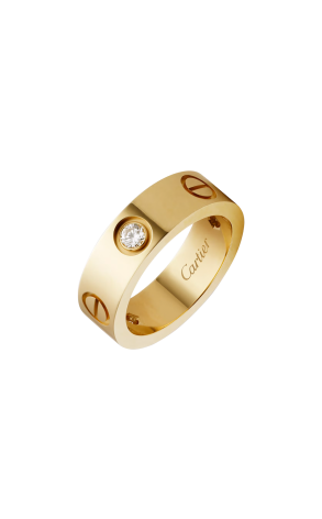 Кольцо Cartier Love 3 Diamonds Yellow Gold CRB4032452 (38736)