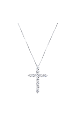 Крест  0,95 ct Round Cut Diamonds Cross (39612)