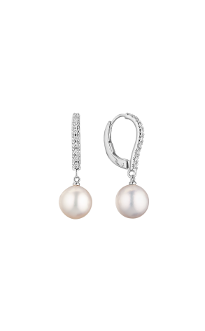 Серьги Mikimoto Classic Elegance Akoya 7.5 mm Cultured Pearl Lever Back PEA1008DW (38244)