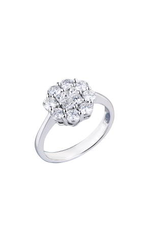 Кольцо  1,18 ct White Gold & Round Diamonds (38139)