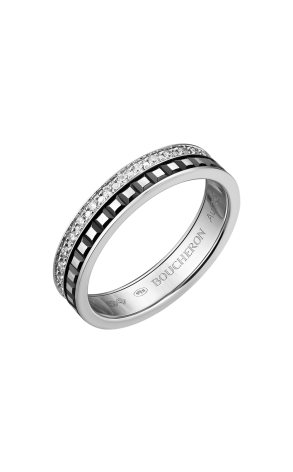 Кольцо Boucheron quatre black edition wedding band JAL00227 (38252)