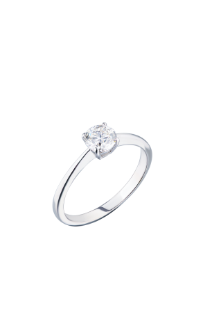 Кольцо GIA 0,63 ct F/VS1 Round Diamond Cut & White Gold (39257)