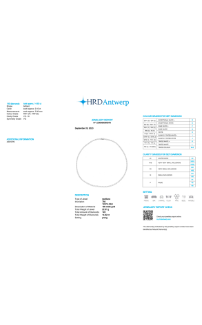 Колье HRD Antwerp 14,92 ct Round Cut Diamonds (39190) №2