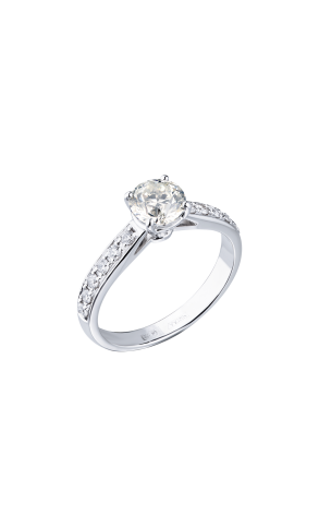 Кольцо  1,00 L/SI2 Round Cut Diamond & White Gold (39262)