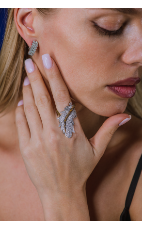 Кольцо Palmiero Jewellery Design Feather Diamonds Pave (39101) №2