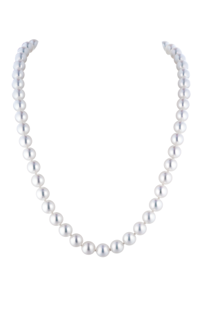 Колье Mikimoto Princess Akoya Pearl 8.5mm & Diamonds & Sapphire (37165)