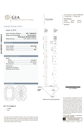 Кольцо GRAFF 2,02 ct G/VS1 Radiant-Cut Diamond Promise GR (38815) №2