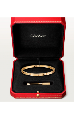 Браслет Cartier Love small model yellow gold 10 diamonds CRB6047816 (38112) №2