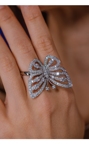 Кольцо Van Cleef & Arpels Flying Butterfly Between Finger White Gold VCARA13500 (38827) №3