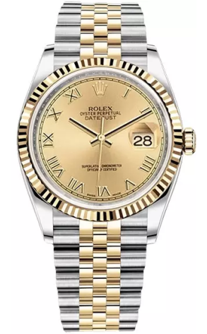 Часы Rolex Datejust Steel and Yellow Gold 36 mm 116233 (38393)