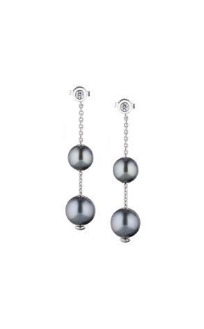 Серьги Mikimoto Pearls in Motion Black South Sea PEL644BDW (38970)