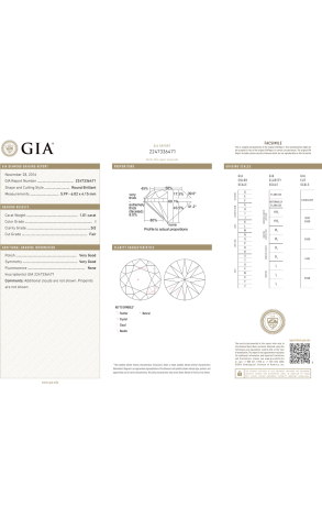 Пусеты GIA 1,01 ct I/SI1 - 1,01 ct I/SI2 Round Diamonds (38336) №3