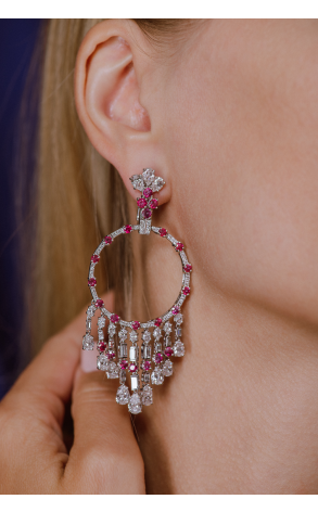 Серьги GRAFF Gypsy earrings with Diamonds & Rubies GE8772 (38180) №3