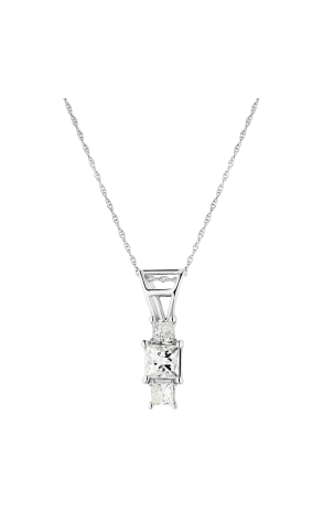 Подвеска  1,30 ct L-M/VS1-SI1 Princess Cut Diamonds (39191)