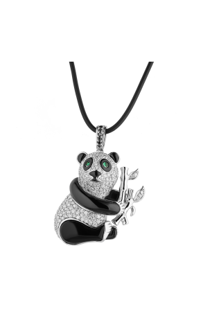 Подвеска Qeelin Classic JumBoBo Panda with Bamboo (38798)