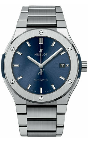 Часы Hublot Classic Fusion Blue Titanium Bracelet 510.NX.7170.NX (38267)