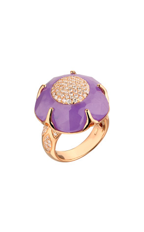 Кольцо Pasquale Bruni Bon Ton Large Purple Jadeite & Diamonds (39076)