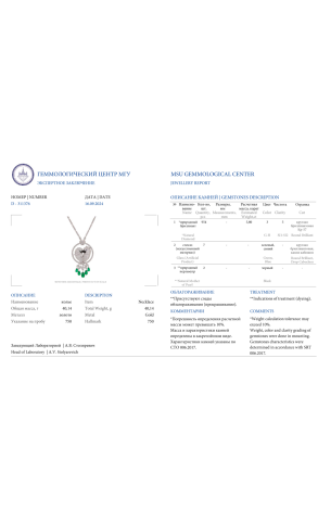 Колье RalfDiamonds в стиле Les Oiseaux Libérés 5,80 ct Diamonds (39235) №2