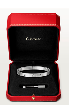 Браслет Cartier Love Bracelet White Gold 6.1 mm CRB6067618 (36679) №2