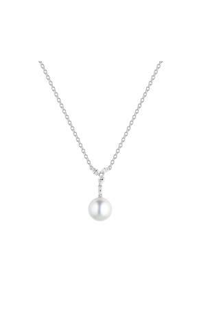 Подвеска Mikimoto Classic Elegance Platinum 11.5 mm Akoya Pearl & Diamonds PPH 7098 NDP (38835)