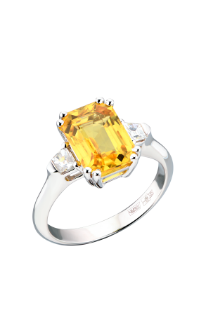 Кольцо GIA 2,02 ct Natural Fancy Yellow/SI2 Radiant Diamond (39627)