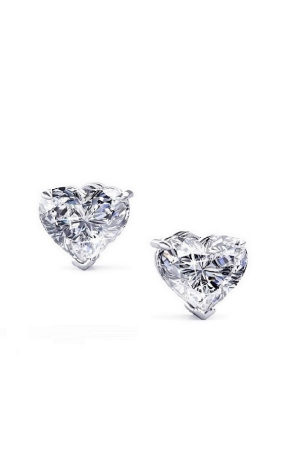 Пусеты GIA 1,00 CT G/VS2 - 1,00 CT G/VS2 Heart Cut DIAMONDS (39629)