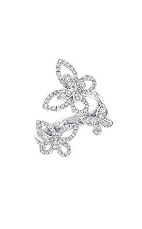 Кольцо GRAFF Triple Butterfly Silhouette Diamond RGR790 (38512)