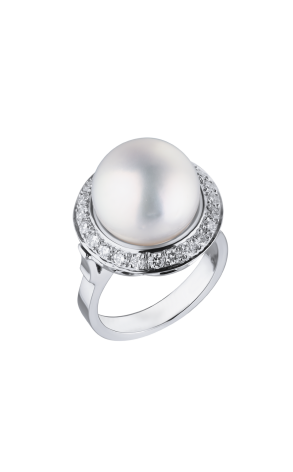 Кольцо  Akoya Pearl 13,0 mm & Diamonds (38078)