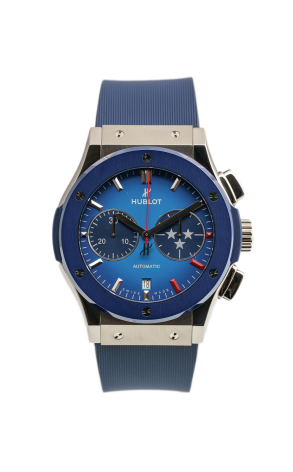 Часы Hublot Classic Fusion Chronograph Blue Cayman Islands 521.NL.5170.RX.HCL20 (40145)