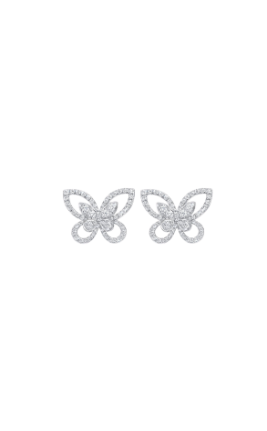 Серьги GRAFF Butterfly Silhouette Diamond Stud RGE879 (38282)