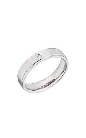 Кольцо RalfDiamonds White Gold Matte Wedding Band (38443) №2