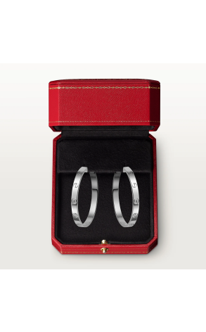 Серьги Cartier Love White Gold B8028300 (38792) №2