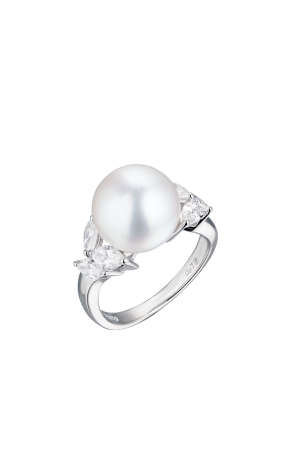 Кольцо Mikimoto Classic Elegance 11.0 mm Akoya Pearl & 0.79 ct Diamond PRH 7047 NDP (38836)