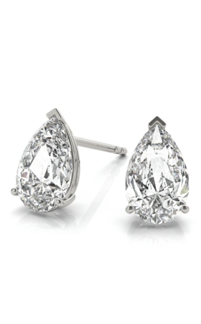 Пусеты GIA 1,00 CT H/SI1 - 1,00 CT H/SI1 Pear -Shaped Cut DIAMONDS (38397)