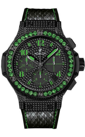 Часы Hublot Big Bang Black Fluo Diamonds Green 341.SV.9090.PR.0922 (39852)