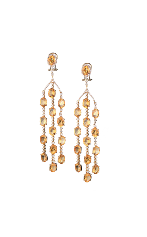 Комплект  Citrine & Diamonds в стиле Casato (38094) №2