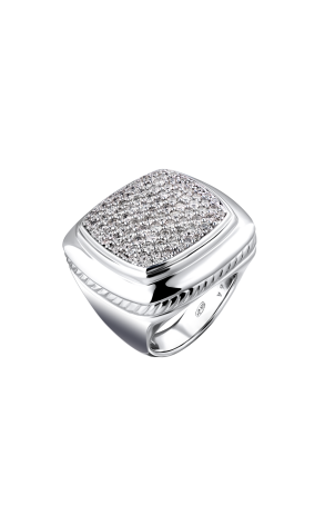 Кольцо DAVID YURMAN Albion Sterling Silver with Pavé Diamonds (38101)