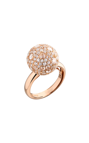 Кольцо  Boule Ring Rose Gold & Diamonds (39829)