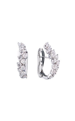 Серьги bibigi gioielli 1,25 ct G/VS2 Round Cut Diamonds & White Gold (38966)