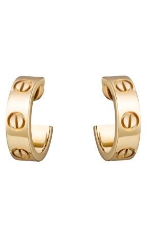 Серьги Cartier Love Classic Model Yellow Gold B8022500 (39586)