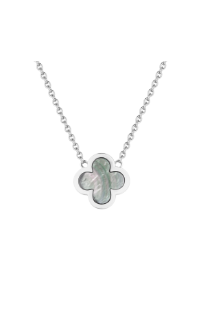 Подвеска Van Cleef & Arpels Pure Alhambra Grey Mother-Of-Pearl White Gold (38983)