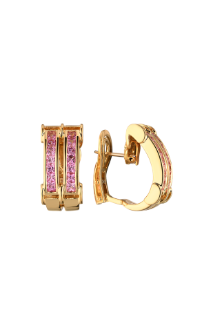 Серьги Adler Leyla Yellow Gold & Rose Sapphire (38752)