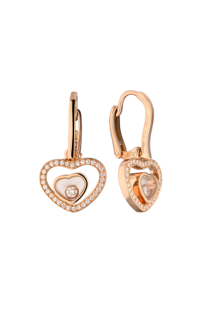 Серьги Chopard Happy Hearts Rose Gold 837482-5002 (38283)