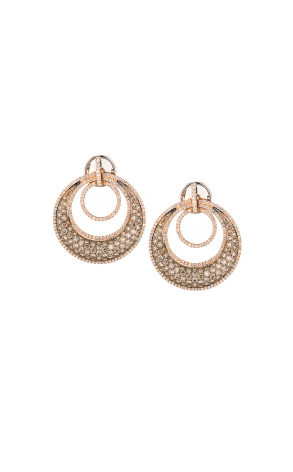 Серьги  2,40 ct Rose Gold & Diamonds (39005)