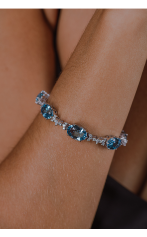 Браслет H.Stern Aquamarine and Diamond Bracelet in White Gold (38567) №2