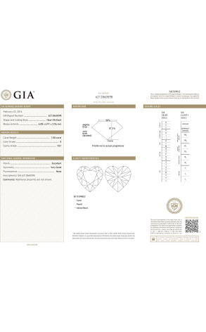 Кольцо GRAFF 1,00 ct E/VS1 Heartshape Diamond Flame GR (38096) №3