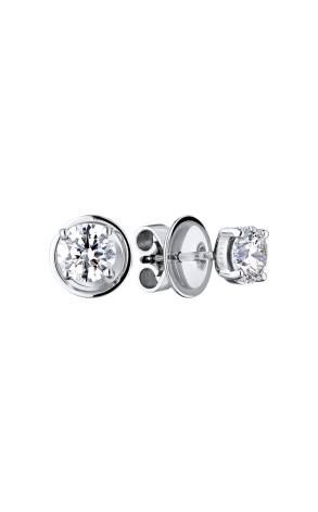 Пусеты GRAFF 0,71 G/VS1 - 0.70 G/VS1 Platinum & White Gold Diamond Stud GE32895 (38309)