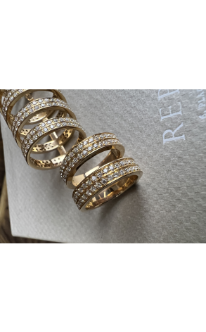 Кольцо Repossi Berbere Rose Gold 9 Row Diamonds (38721) №6